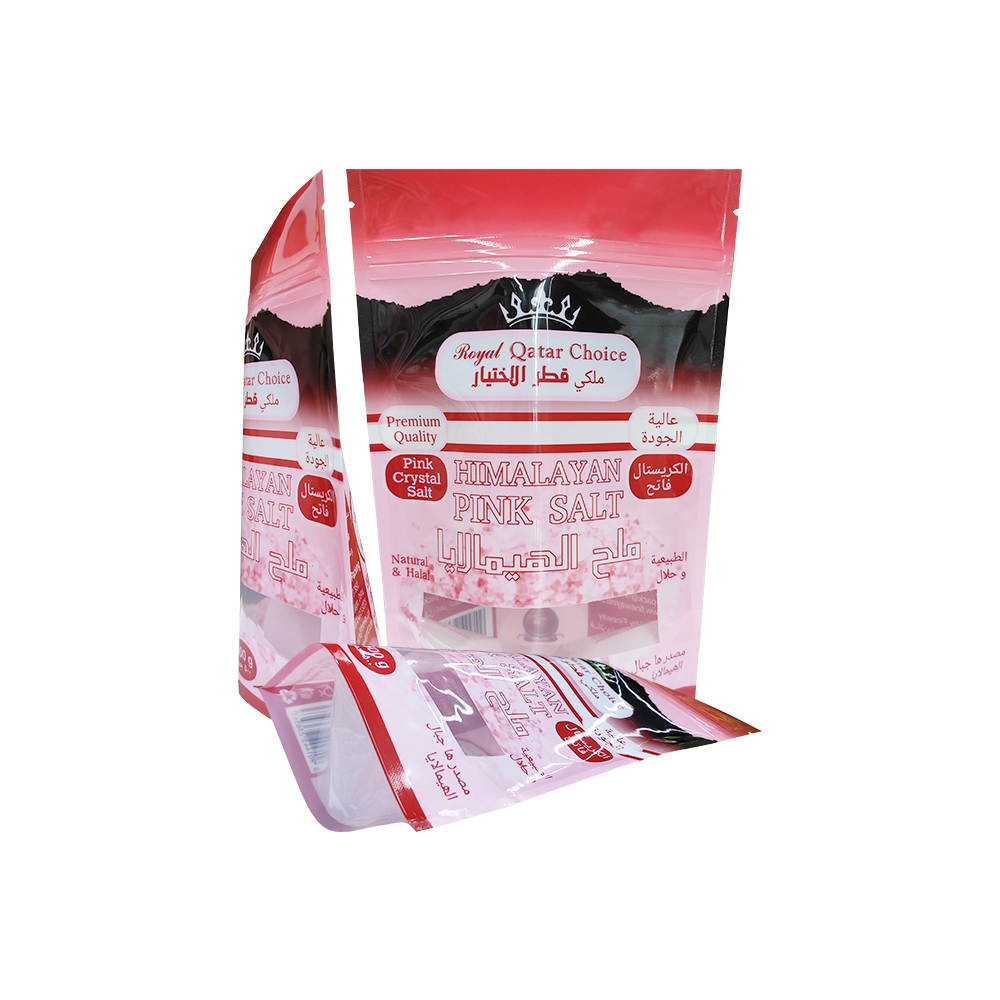 Custom Printed Full Gloss Finish Plastic Flexible Packaging Ziplock Top Pouch Bags