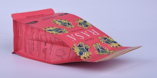 Biodegradable Ziplock Box Bottom Coffee Paper Packaging Bag Factory From China