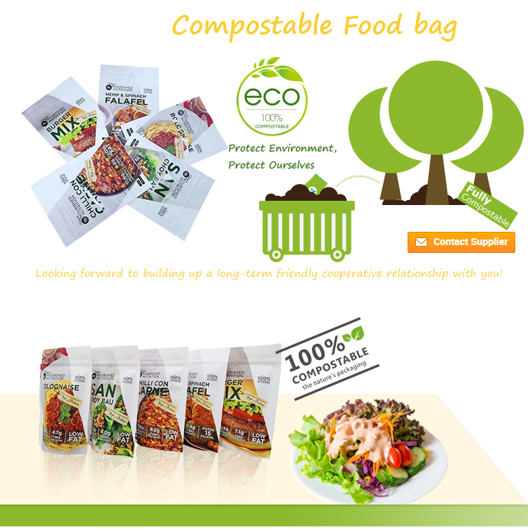 compostable Sauce Packaging Stand Up Bag