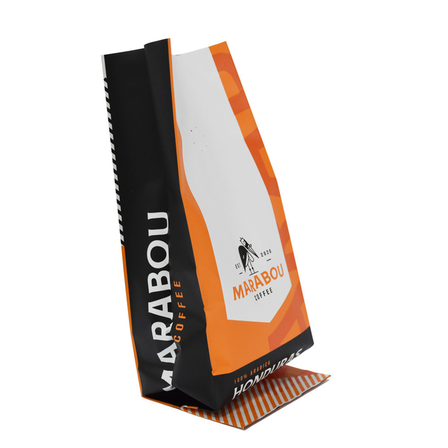 16oz Custom print arabica coffee pouch foil packaging bags side gusset coffee bags Industrial Use Food