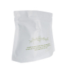 Compostable White Stand Up Coffee Ziplock Bags Pouches