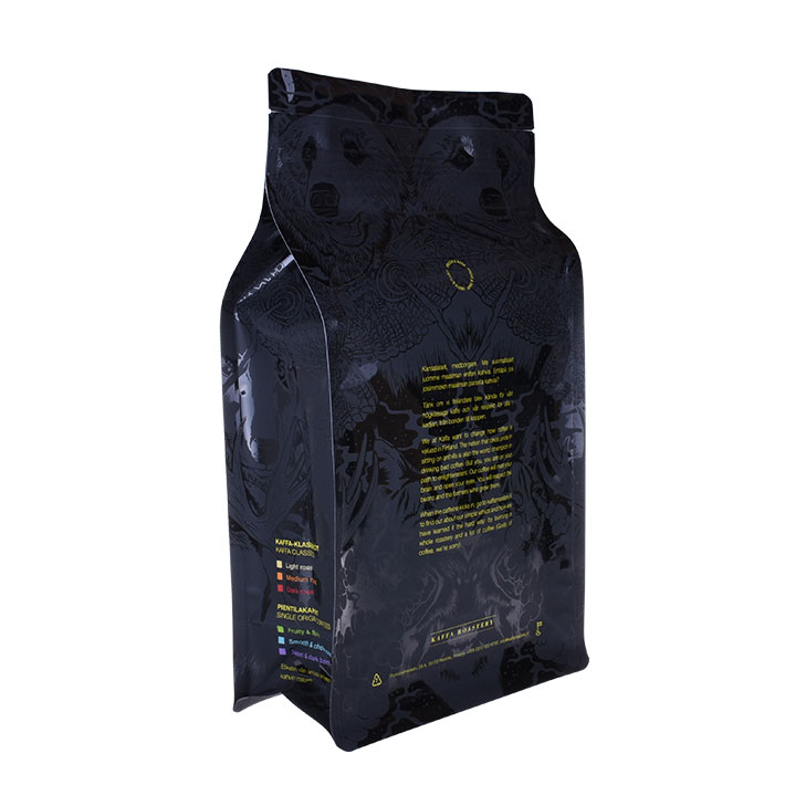 Customized Printed Specialty Personalized Flat Bottom recycled Coffee Bags with Valve