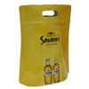 Retail Quad Seal Custom Food Package Wine Bags