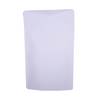 Blank coffee bags in stock compostable material with label
