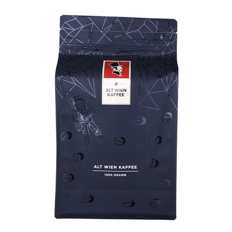 Fsc Certified Matte Black Coffee Bag With Valve