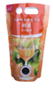 Plastic handle bags for Juice wine with tap 