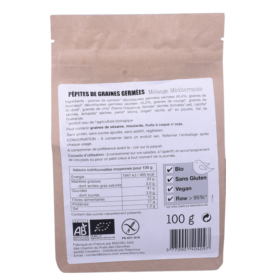 Foil Laminated Hot Seal Stand Up Pouch