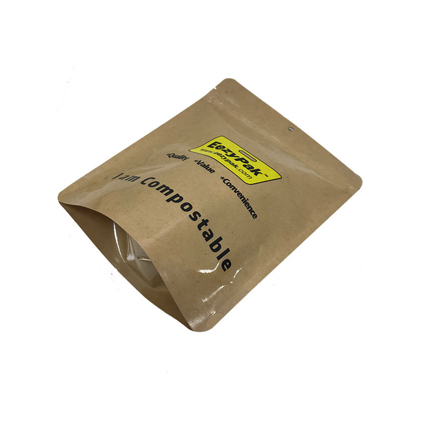 Exclusive Recycle Biodegradable Zipper Bags Zipper Stand Up Pouch Custom Coffee Bags with Valve