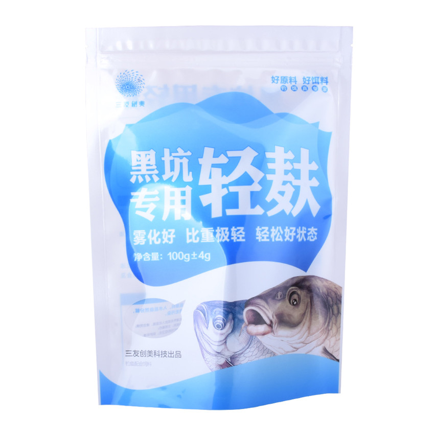 Creative Design Full Gloss Finish Food Bags Compostable Clear Zipper Pouch Gusset Bag Pet Food Packaging