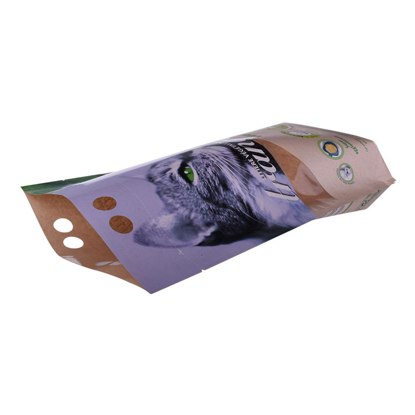 China Supplier Spot Gloss with Matte Compostable Plastic Film Zip Lock Pouch Pet Natural Food Packaging