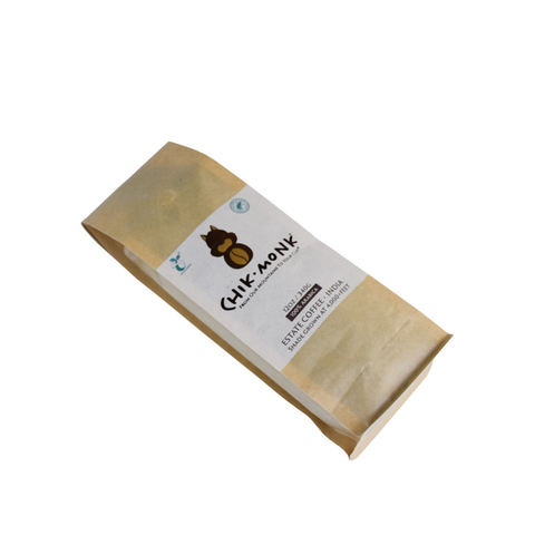 Promotional Barrier Natural Composite Clear Zipper Wholesale Coffee Bag Sealing
