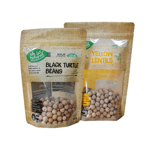 Zipper Recycled Compostable Films Stand Up Bags Wholesale Food Bags Packaging