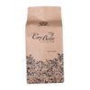 Customized Logo Ziplock Flat Bottom Kraft Paper Coffee Bag Wholesale