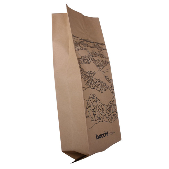 Gravure printing laminated paper matt coffee bag with Ziplock Top