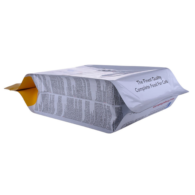 Good quality matte Finish wicketed poly bag poultry feed bag design dog food package