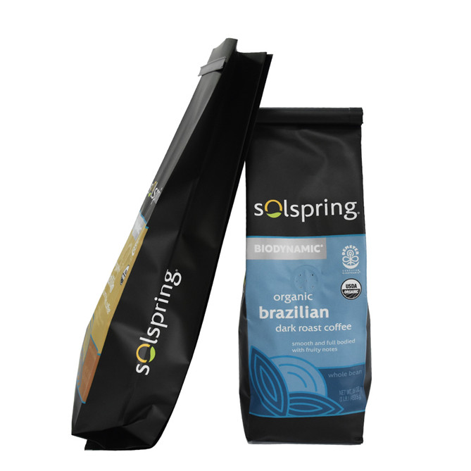 Personalized printing side gusset bag coffee packaging with valve