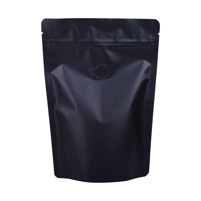 Exquisite Custom Heat Seal Recycle Moisture Proof Black Kraft Stand Up Pouches