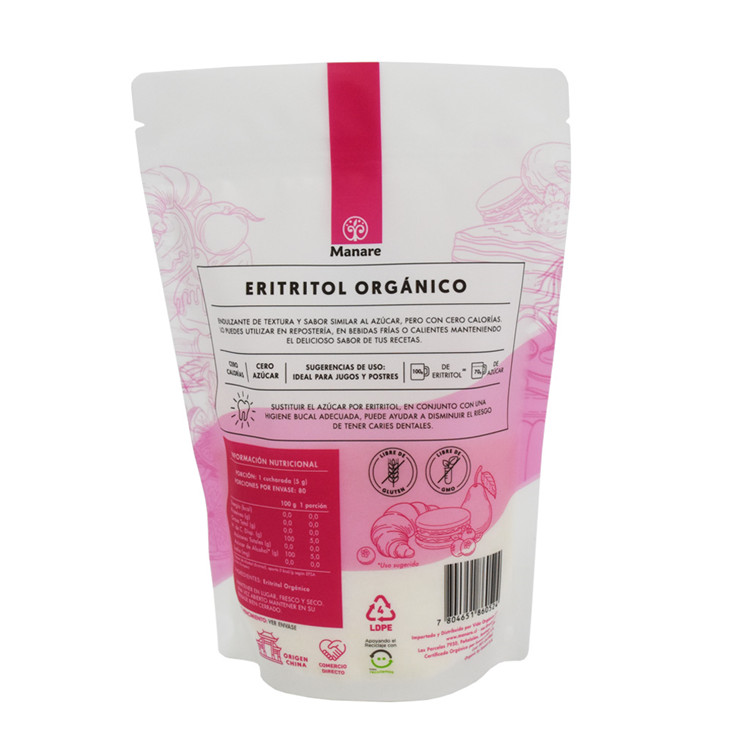 Fully Recyclable Gravure Printing Colorful Good Quality Chocolate Packaging Zipper Bags