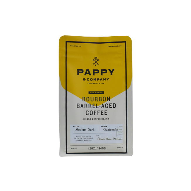 Custom Production Reclosable Pocket Zipper Coffee Bag with Degassing Valve