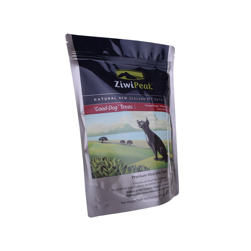Custom Production Biodegradable Plastic Stand Up Pet Food Pouch Wholesale