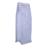 Custom Production White Flat Bottom Coffee Bag with Pocket Zipper Wholesale
