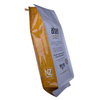 Heat sealed Green PE recyclable coffee bags with tin tie