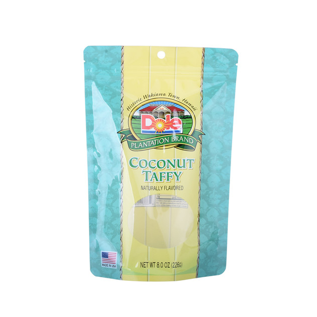 Custom Heat Seal Recyclable Materials Flexible Packaging UV Spot Food Stand Up Pouch