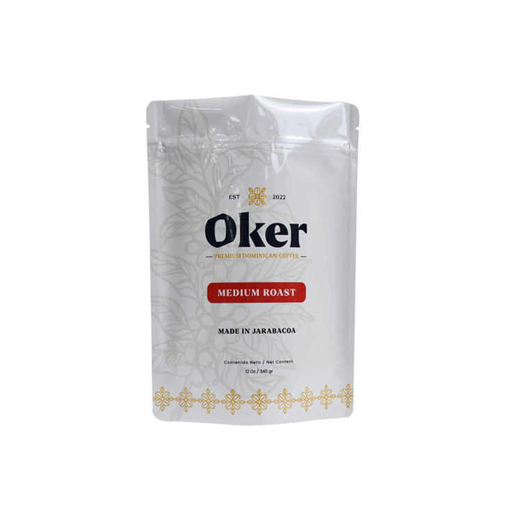 100% Biodegradable Food Grade Stand Up Plastic Coffee Zipper Bag