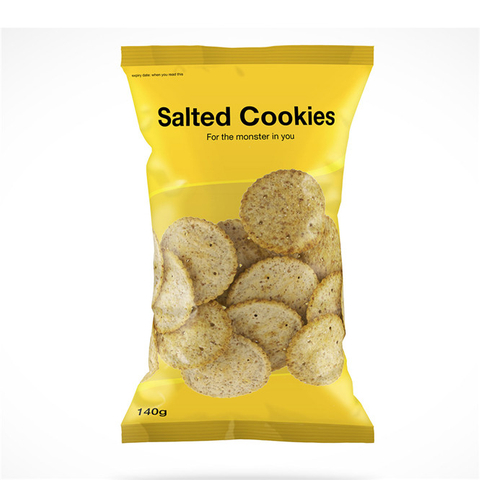 Compostable foil bag potato chip bags custom size with printing 