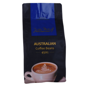Custom Design Laminated Material Zipper Recyclable Coffee Flat Bottom Bag