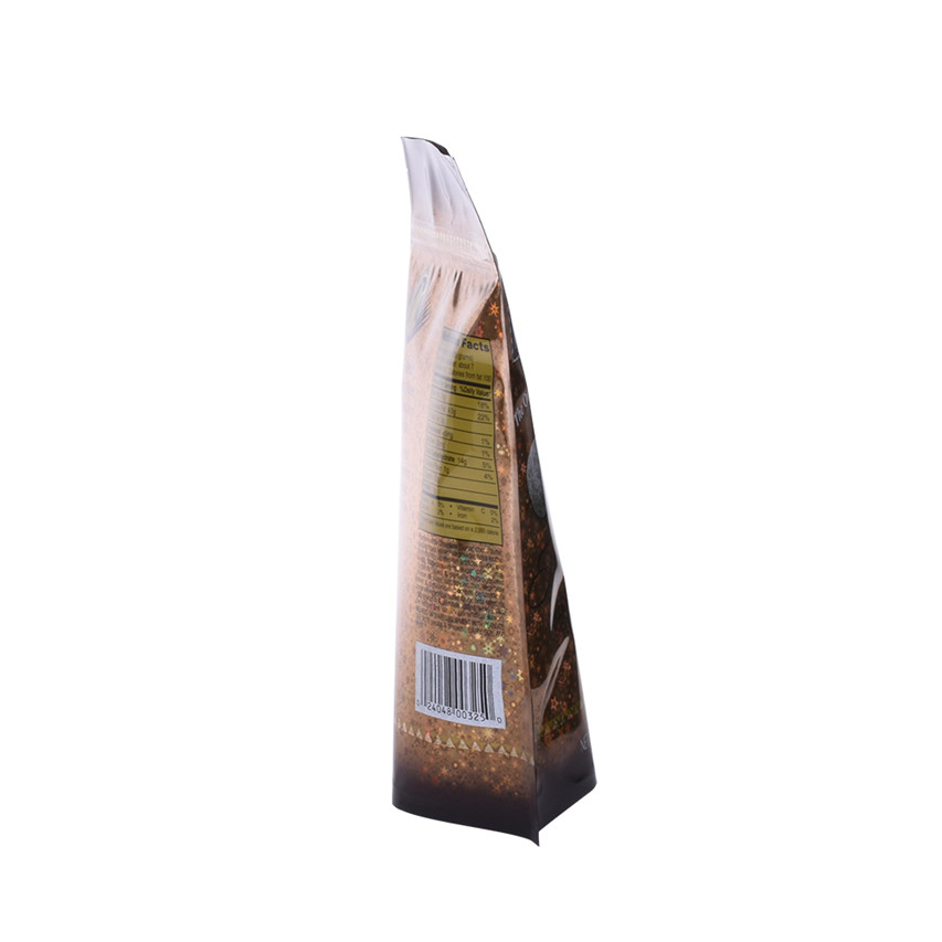 Food Ziplock Top Customized Food Products Commercially “compostable” Plastic Packaging For Snacks