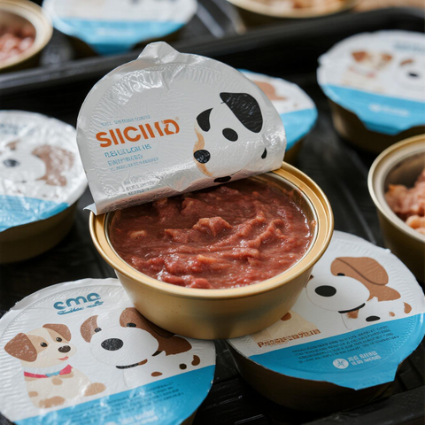 Custom Size Wet Pet Food Packaging Aluminum Foil Container