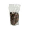 Standup full clear coffee bag zipper pouch with valve