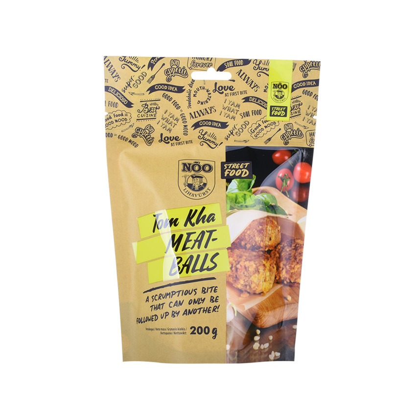 Customised Moisture Proof Eco Friendly Stand Up Food Packaging Wholesale Popular 