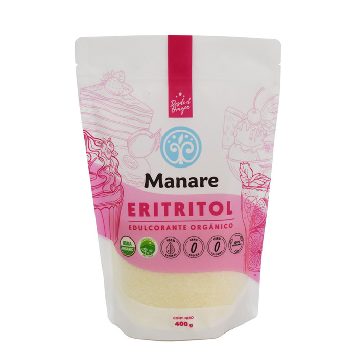 Custom recyclable plastic packaging materials in standup pouch with ziplock for food packing