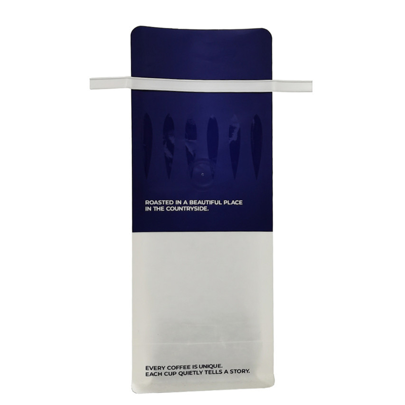 Biodegradable Compostable Customized Flat Bottom Coffee Packaging Bags with Tin Tie Wholesale