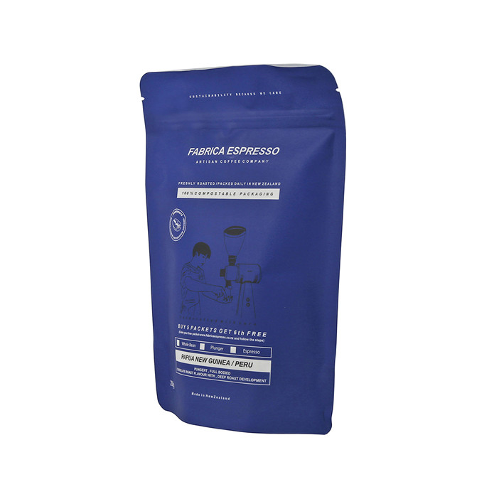 Biodegradable eco packaging wholesale for coffee packing standup doypack