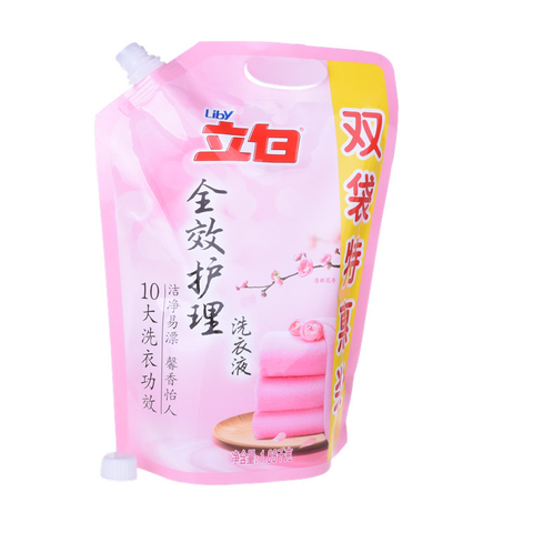 Black Spout Pouch Liquid Stand Up 1 Litre Spout Pouch 