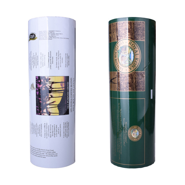 Recycling plastic roll film lamination materials with printing