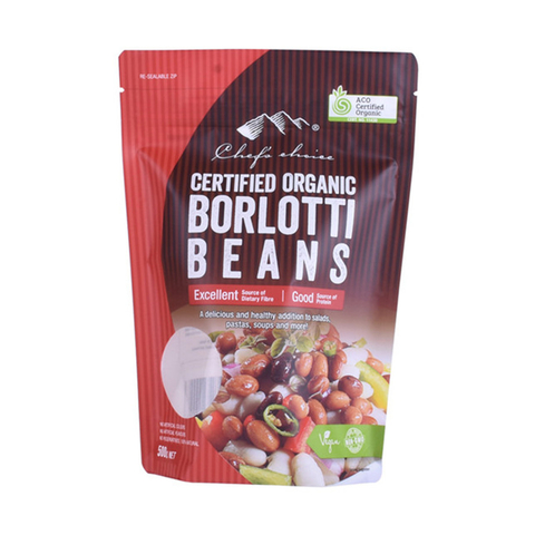 Eco Friendly Full Matte Finish Custom Printed Snack Bag Stand Up Pouch
