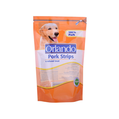 Hot seal Food Grade Custom Plastic Stand Up Wet Pet Food Zipper Bag