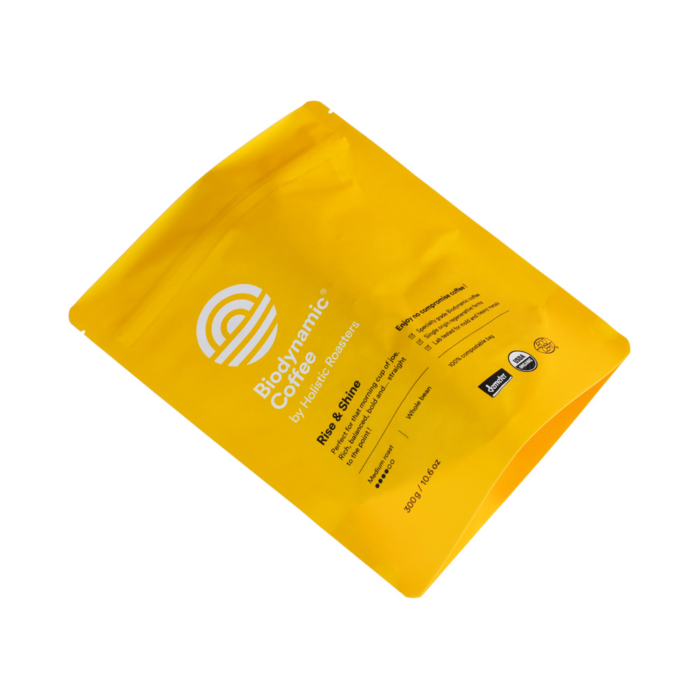 100% Biodegradable Corn Starch Plastic Bags Stand Up Tea Bag