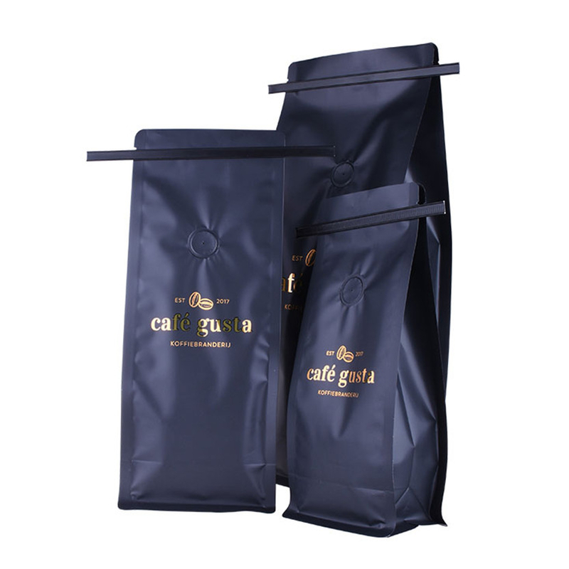 Hot Stamping recycling Coffee Bags with Tin Tie