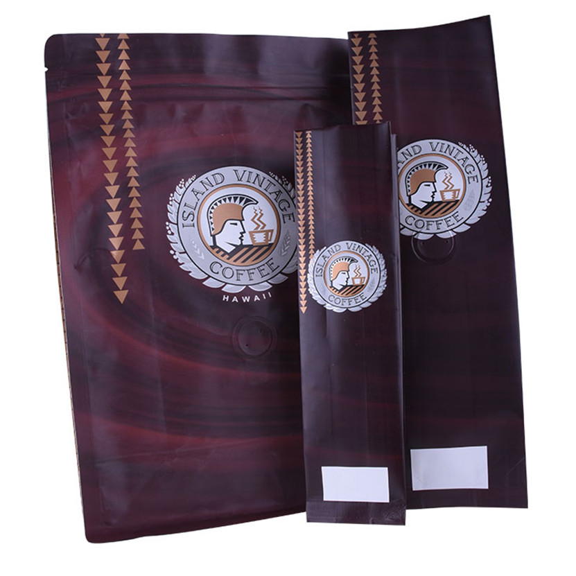 Plastic printing On Coffee Bags with Degassing Valve