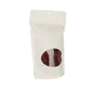 Resealable 8 Oz White Kraft Stand Up Pouch Packing Bags