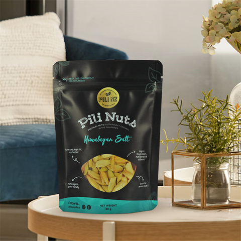 Low Carbon Footprint Small Stand Up Custom 100% Natural Snack Bags with Zipper
