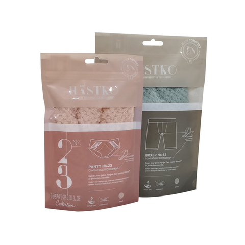 Compostable Flexible Zipper Packaging Bag for Clothing