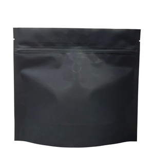 100% Recyclable High Quality Matte Black Zip Lock Stand Up Pouches Coffee/food Bag