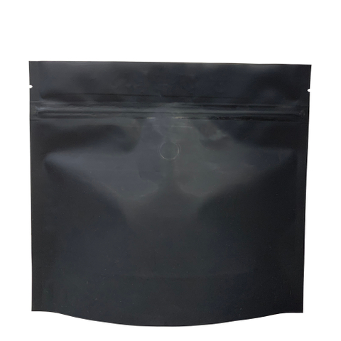 100% Recyclable High Quality Matte Black Zip Lock Stand Up Pouches Coffee/food Bag