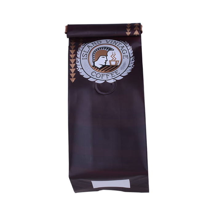 Eco Friendly Waterproof Box Bottom Coffee Pouch
